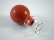 Schröpfglas mit Ventil-Ball 3 cm