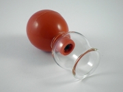 Schröpfglas mit Ventil-Ball 4 cm