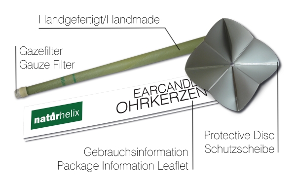 Naturhelix Ohrkerzen Pfefferminze 10 Stück