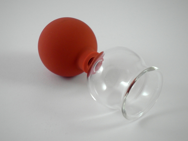 Schröpfglas mit Ball 3,5 cm